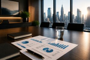 Financial reports and analysis representing fractional CFO services for growing businesses